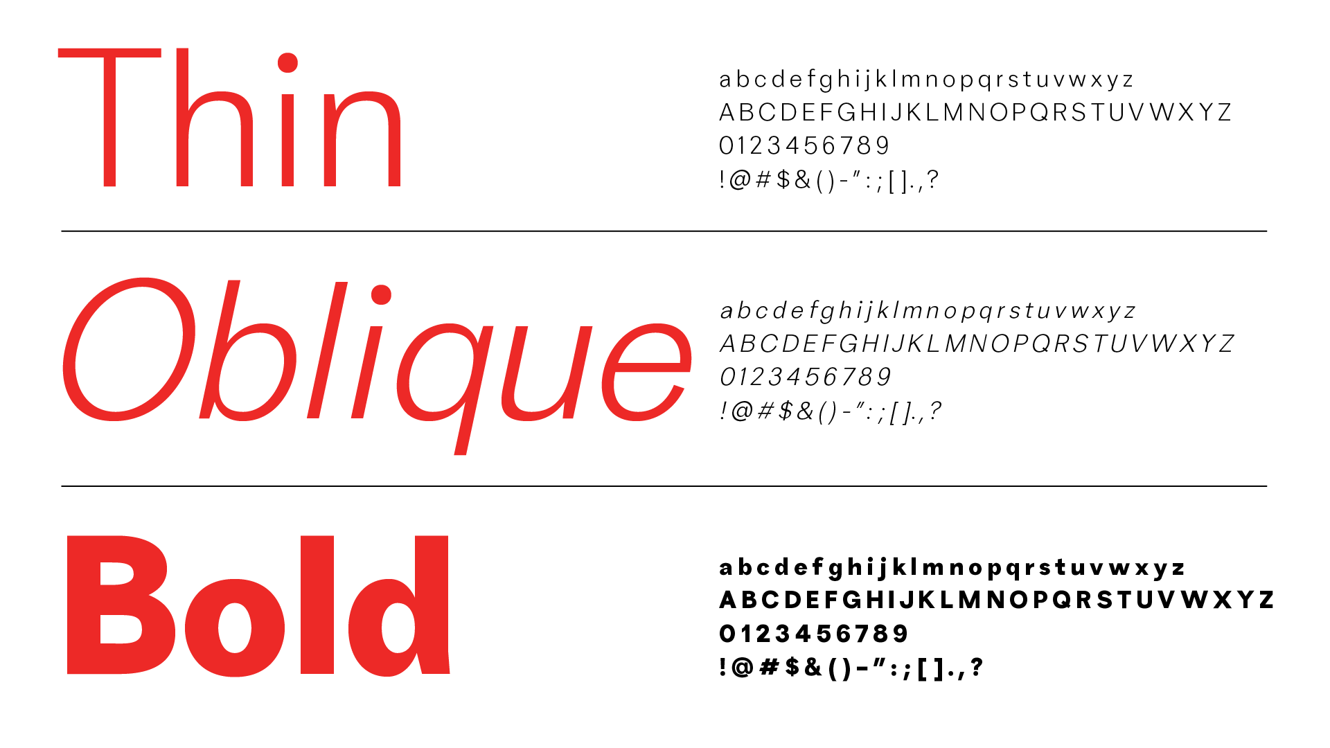 Font Style: Regular, Oblique, and Bold